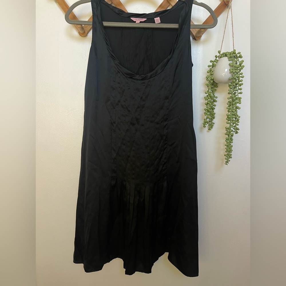 Ted baker London drop waist silk dress size 1